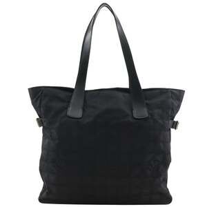 Chanel New Travel Line Tote GM Bag A15825 Nylon Canvas Black A4 Women's
